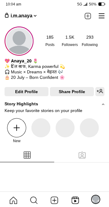 Karma Bio for Instagram for Girls with stylish font
