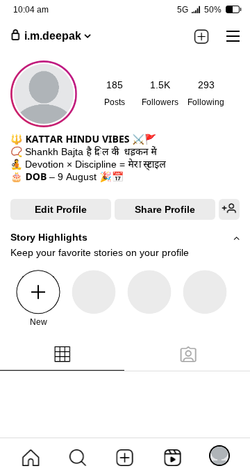 Kattar Hindu Dharm Bio in Hindi for Instagram
