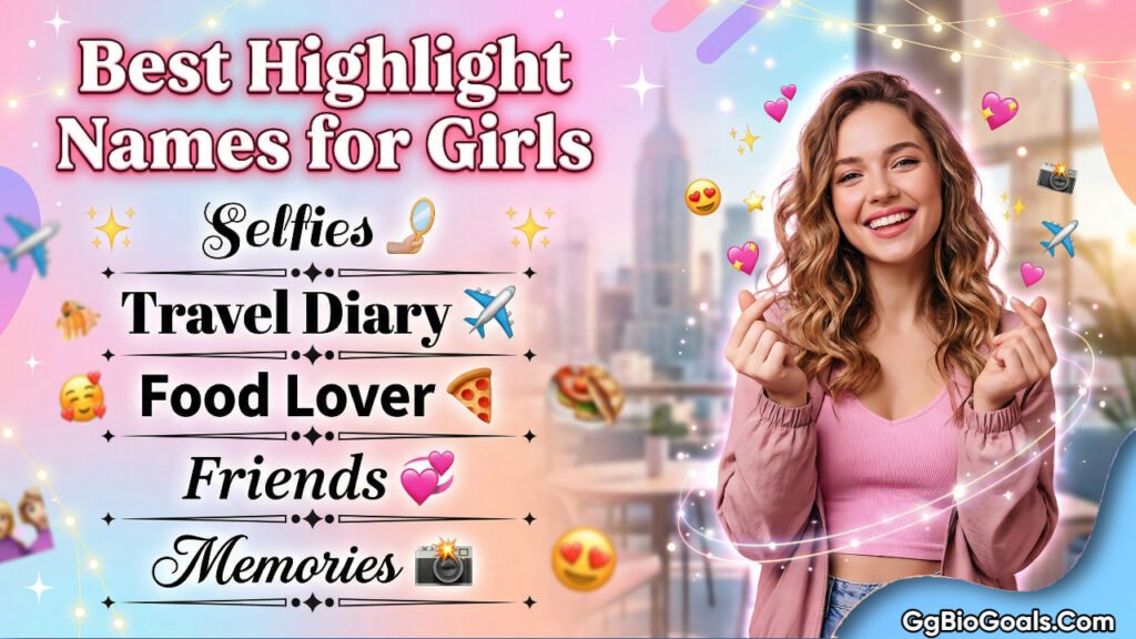Best Highlight Names for Girls