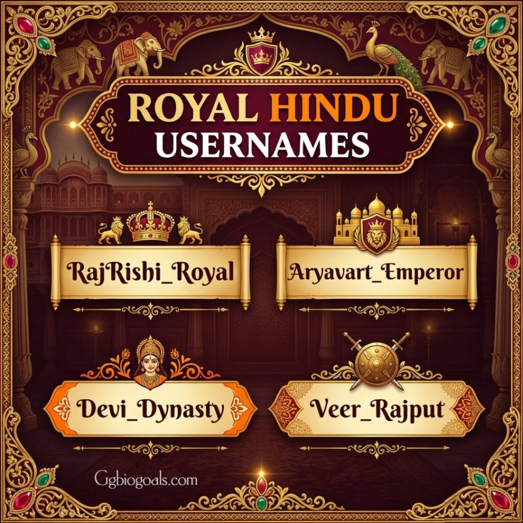 Royal Hindu Usernames