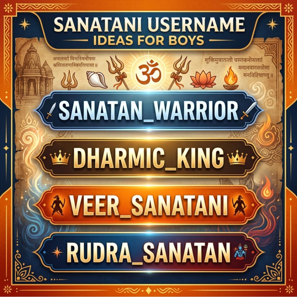 Sanatani Username Ideas for Boys