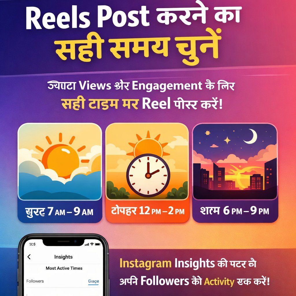 Reels Post करने का सही समय चुनें