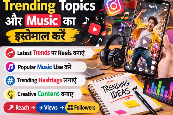 Trending Topics और Music का इस्तेमाल करें