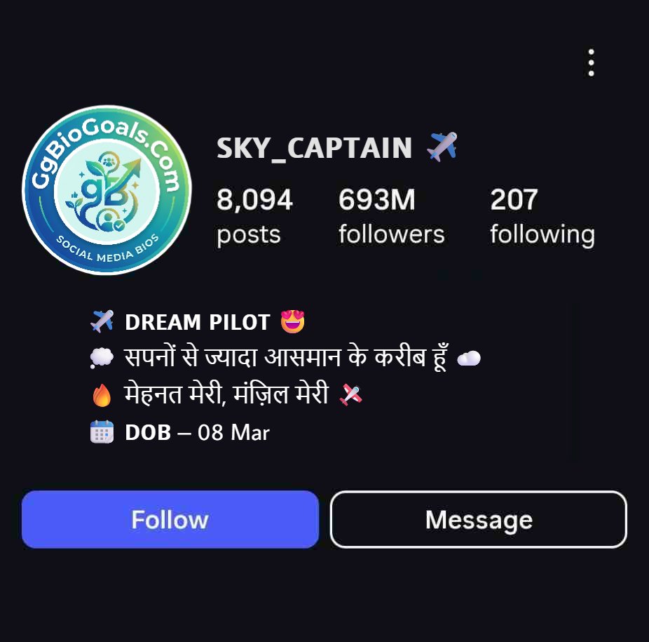 Best Pilot Bio For Instagram (Copy, paste)