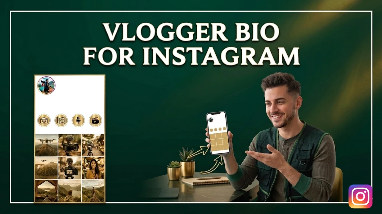 Vlogger Bio for Instagram