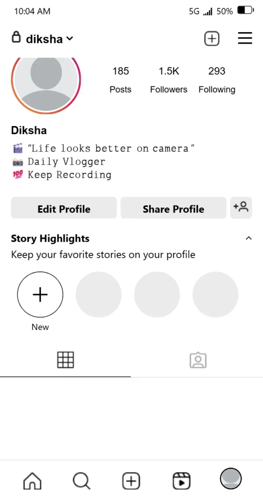 Vlogger Bio for Instagram