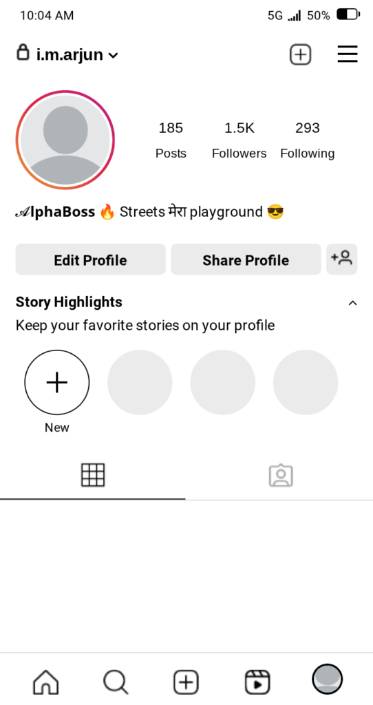 One Line Instagram Bio Hindi