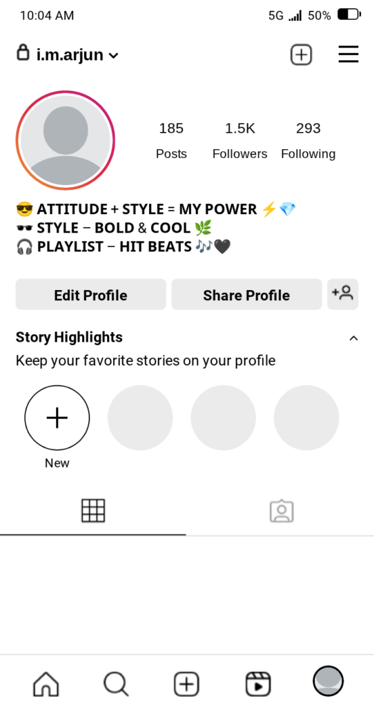 Hindi Attitude Bio for Boys