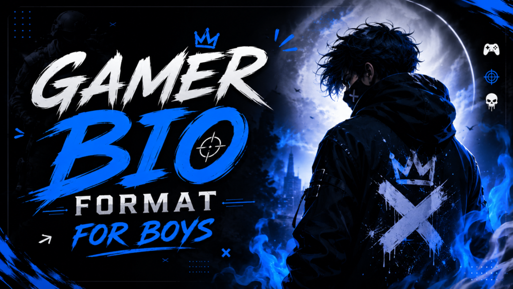 Gamer Bio Format for Boys