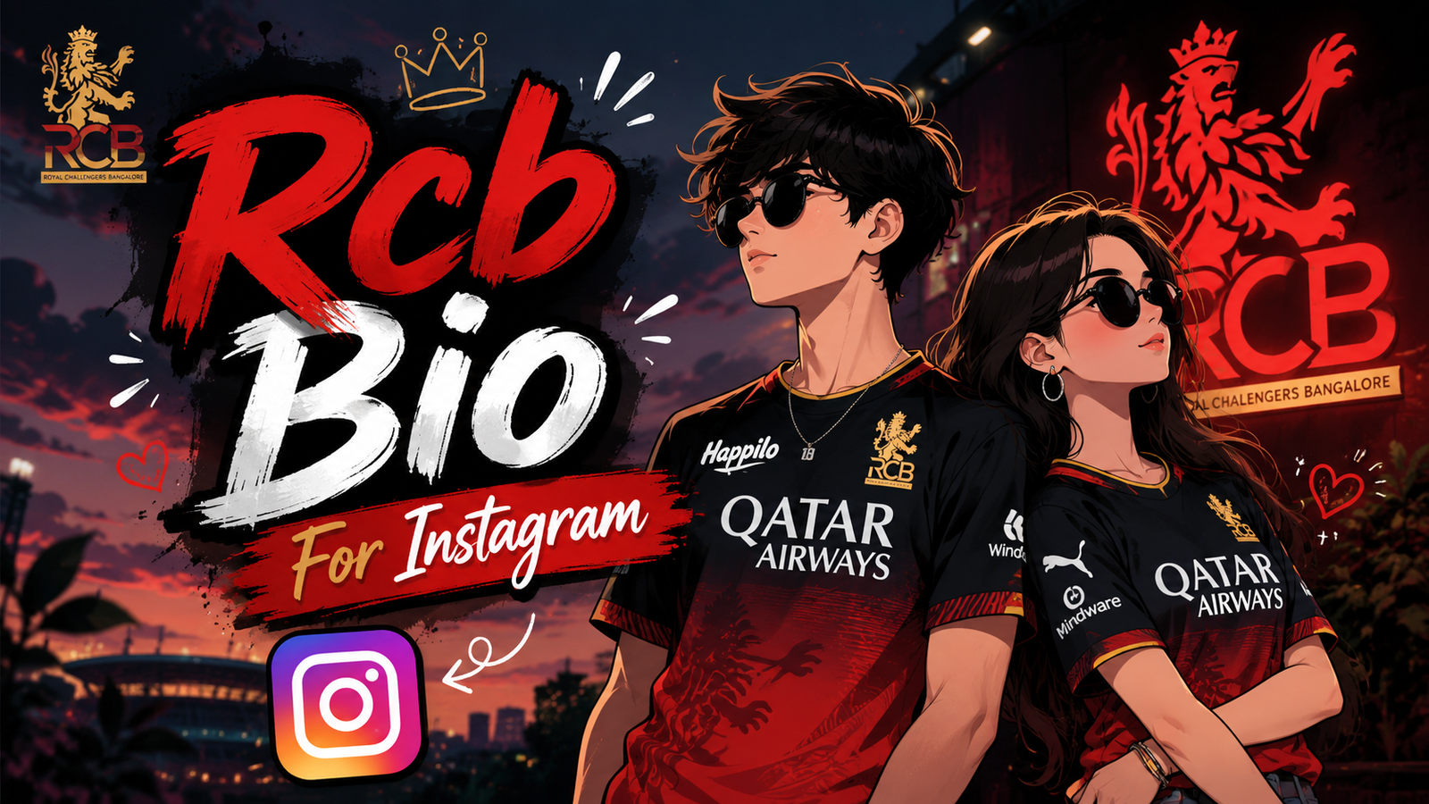 Rcb Bio For Instagram