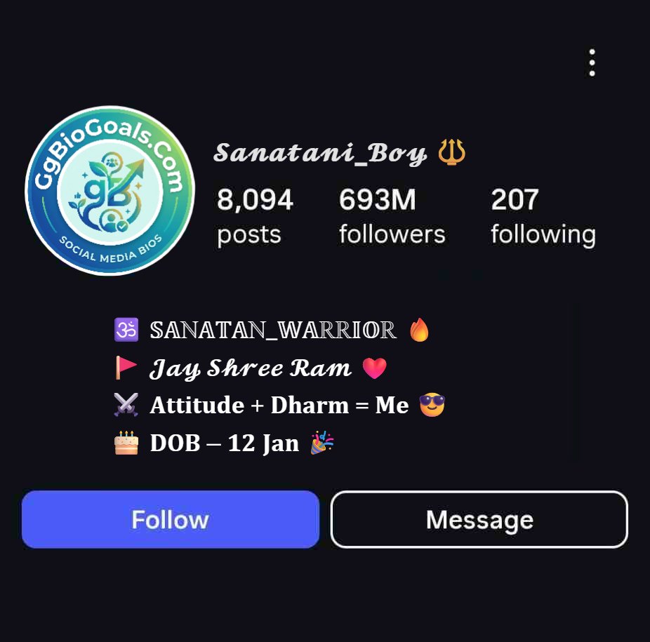 bio for instagram for boy hindu